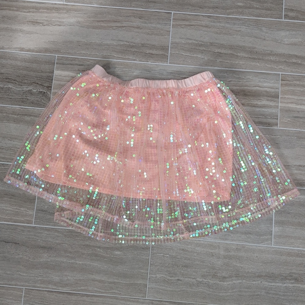 Xhilaration pink sequin skirt size XL 14/16 NWT